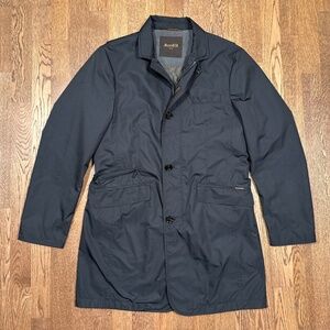 MooRER Lorenzo Water Repellent Polyester Stand Collar Nylon Long Jacket Mens 50